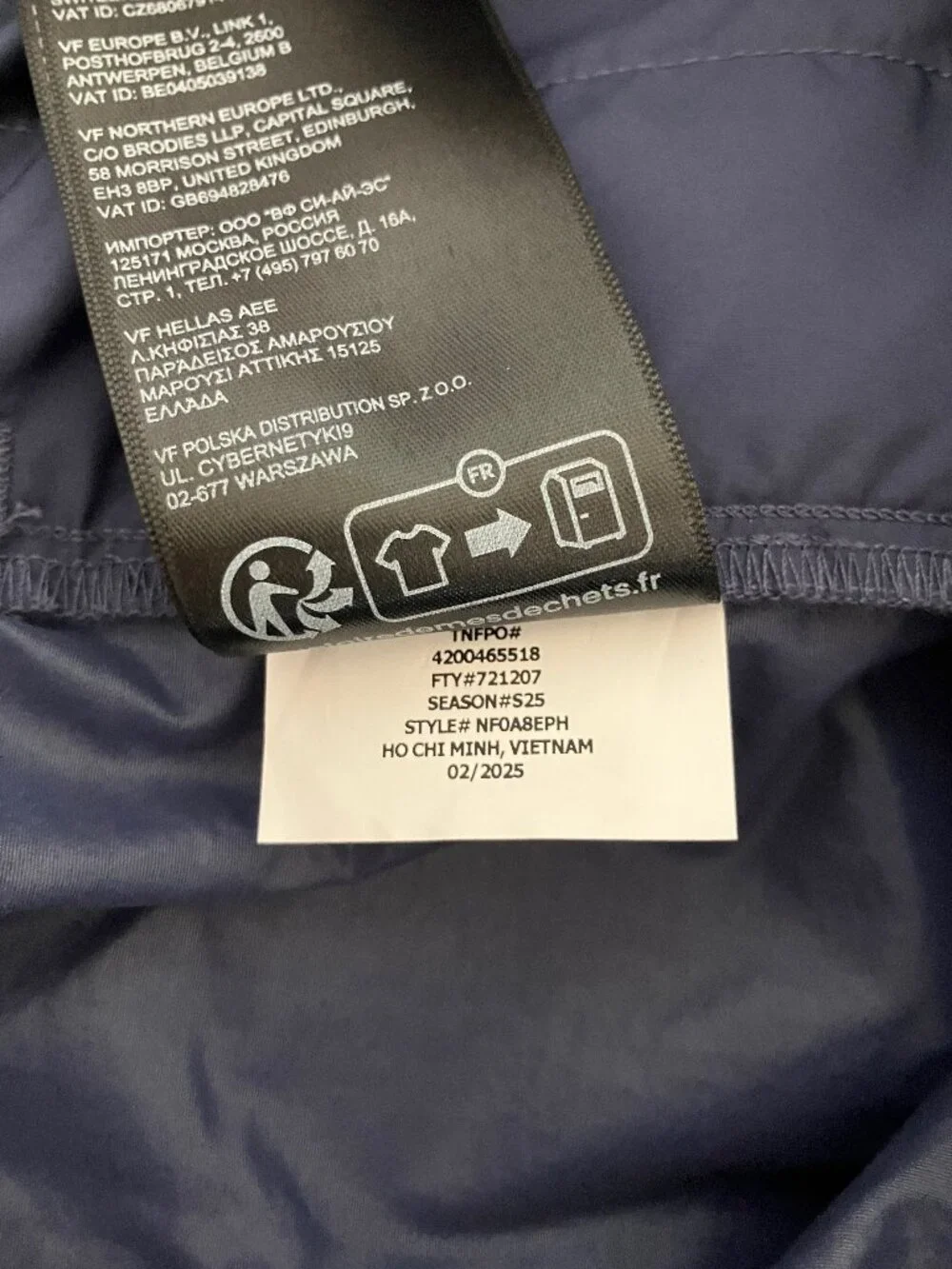 The North Face M 2000S Boreas Hike Pant Lunar Blue Relaxed Fit Men's Size Large